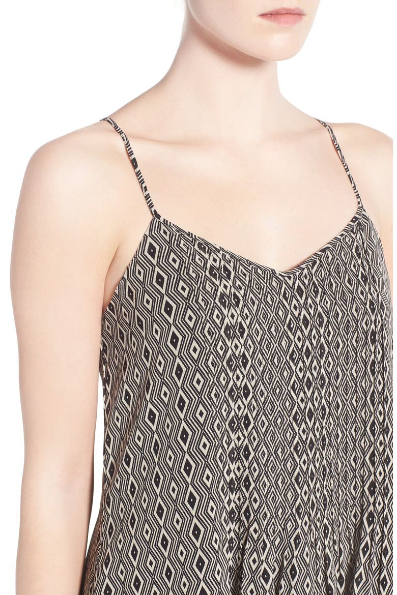 'Spring Fling' Racerback Slipdress, Alternate, color, BLACK DIAMOND