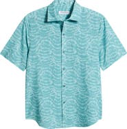 Tommy Bahama Bahama Coast Tidal Mist IslandZone® Short Sleeve Button-Up Shirt