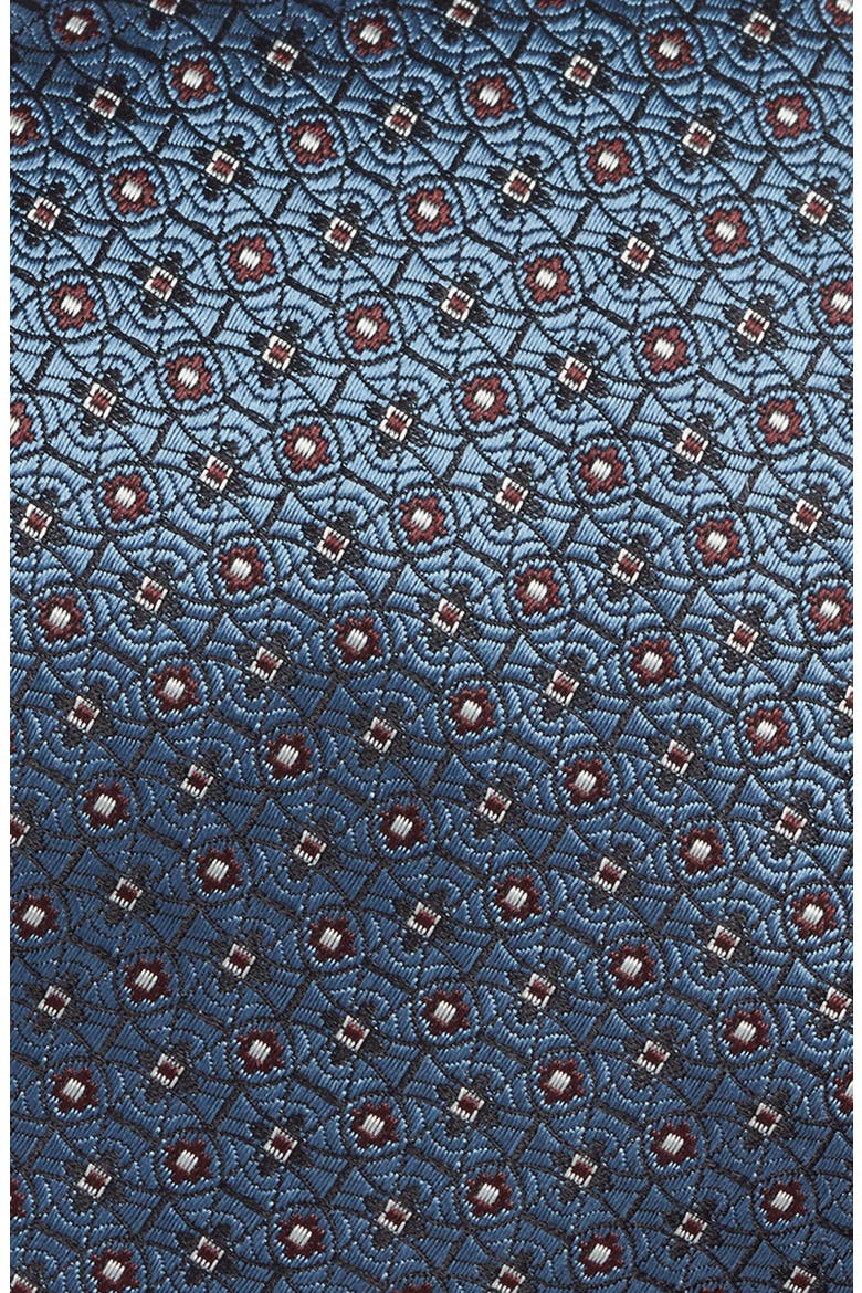 Medallion Silk Tie, Alternate, color, LIGHT BLUE
