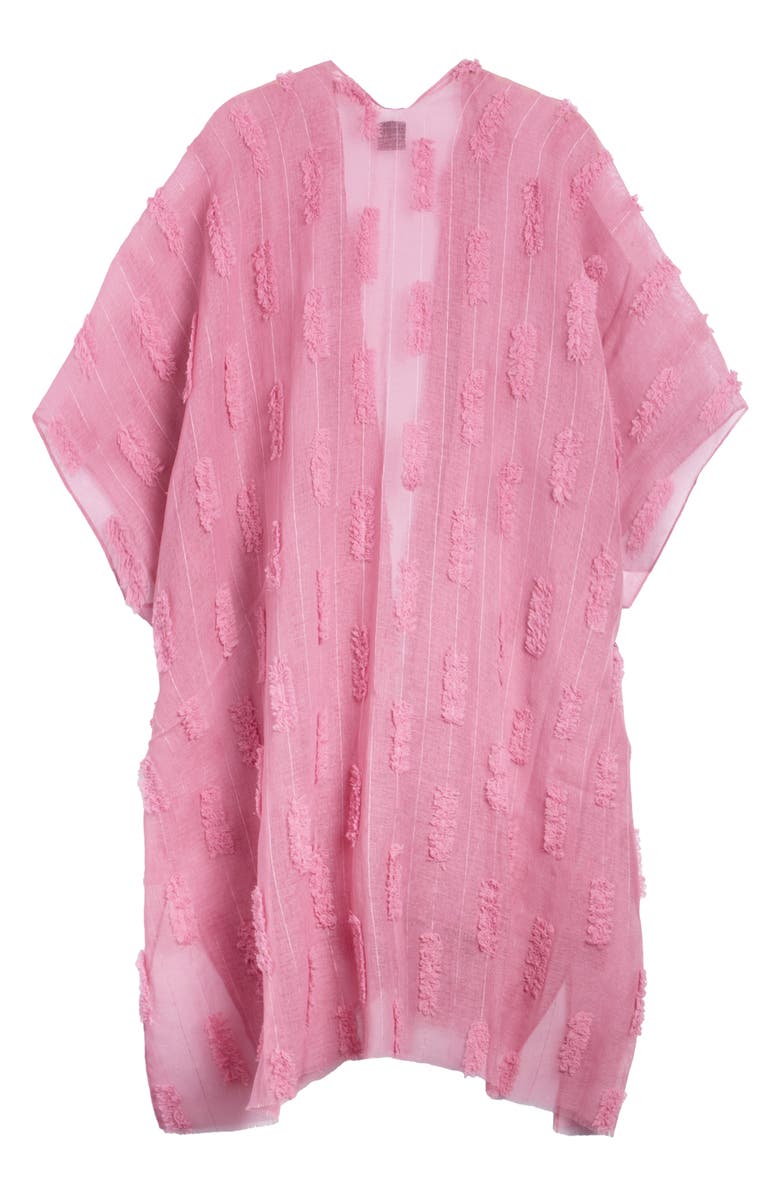 SAACHI Embossed Ruana, Alternate, color, Pink