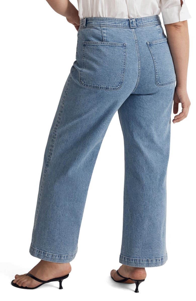 Madewell The Perfect Vintage Pintuck High Waist Wide Leg Jeans, Alternate, color,