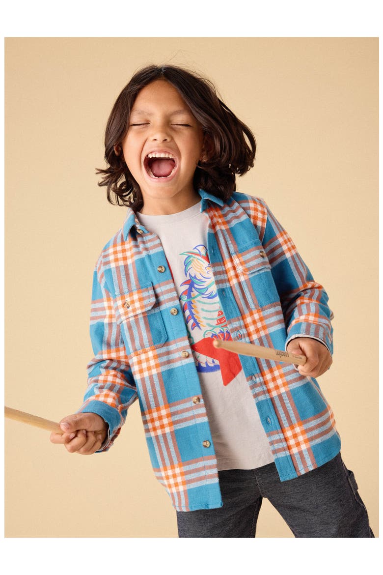 Flannel Button Up Shirt, Alternate, color, KORBP204