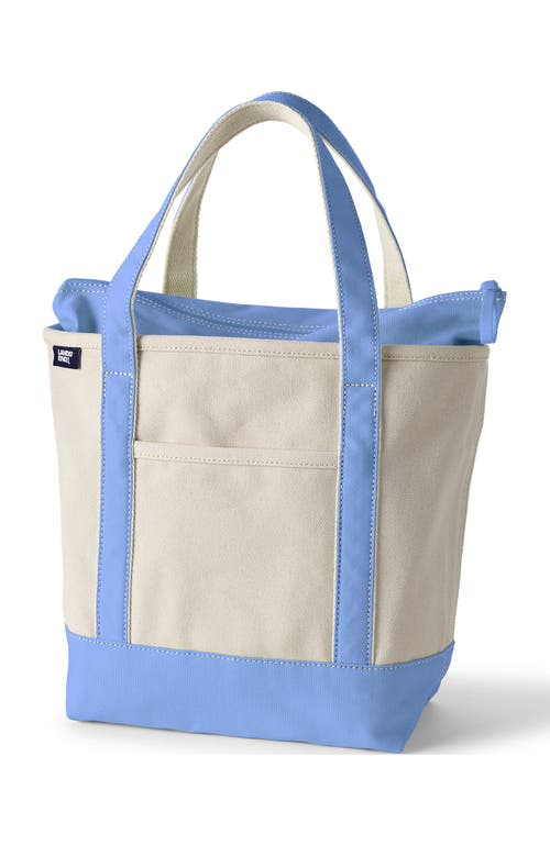 Lands' End Zip Top Canvas Tote Bag