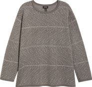 Jones New York Jacquard Crewneck Sweater