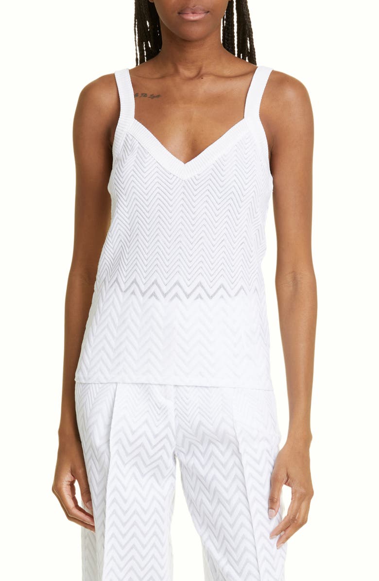 Missoni Dégradé Zigzag Knit Tank, Main, color, 