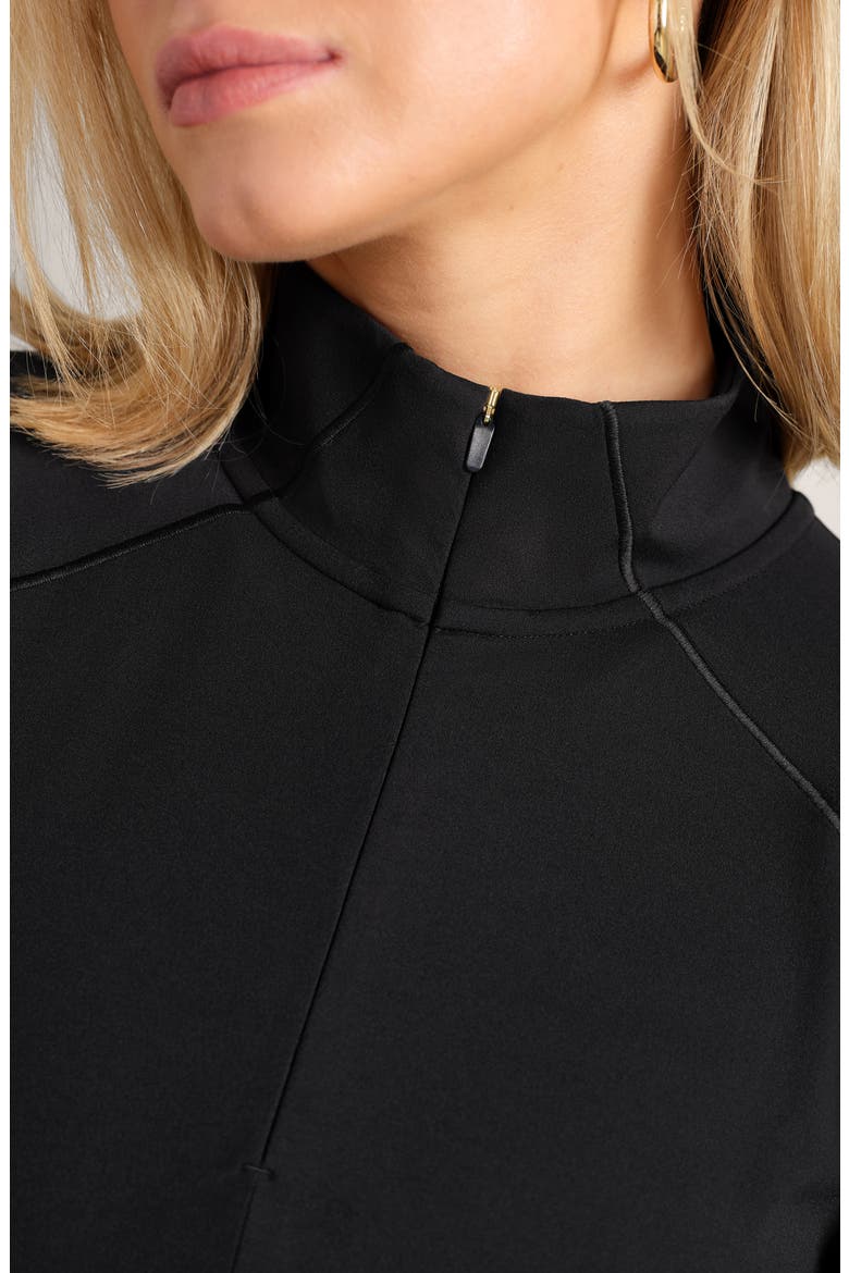 Revive Quarter Zip Pullover, Alternate, color, PURE BLACK
