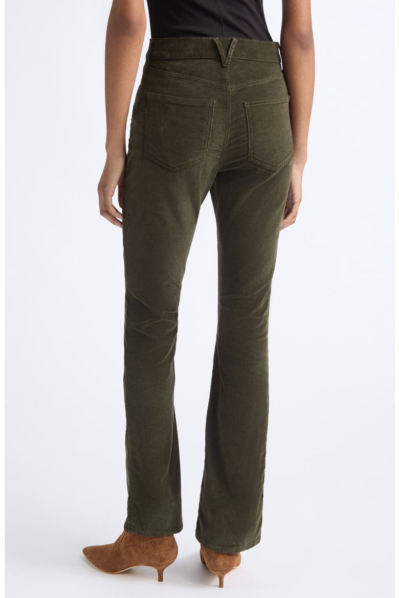 Cameron Mid Rise Bootcut Corduroy Pants, Alternate, color, LODEN