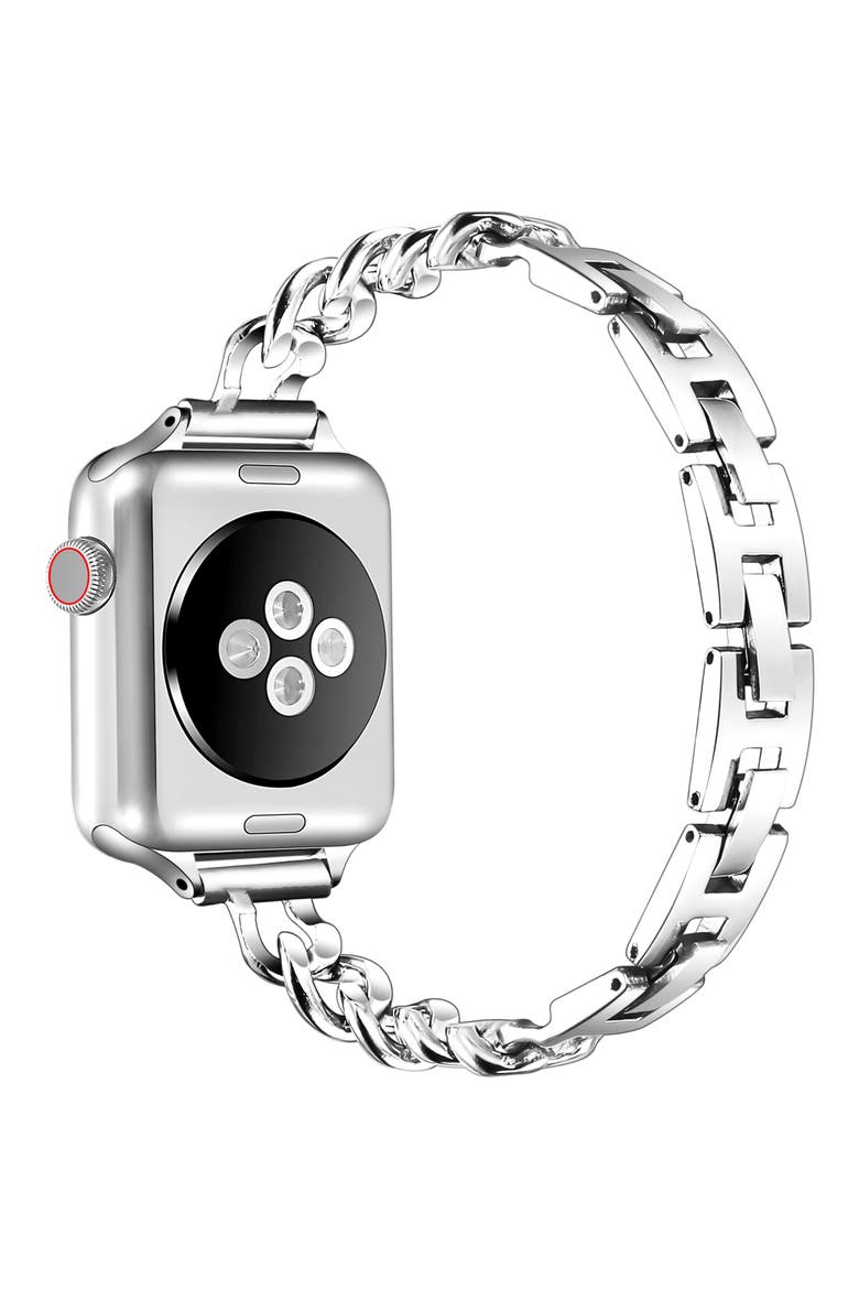 Nikki Stainless Steel Apple Watch® Watchband, Alternate, color, SILVER/GOLD