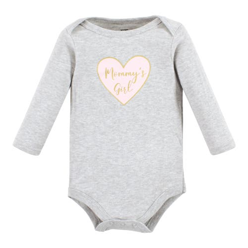 Hudson Baby Little Soft Cotton Long-sleeve One-piece 3pk
