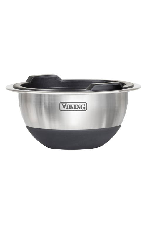 Viking 10-piece Stainless Steel Mixing Bowl Set With Lids In Black