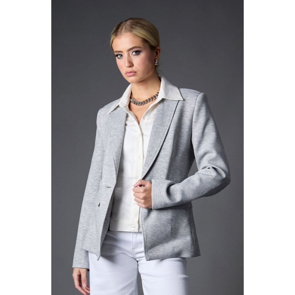 Blue Revival Helen Blazer In Heather Cement