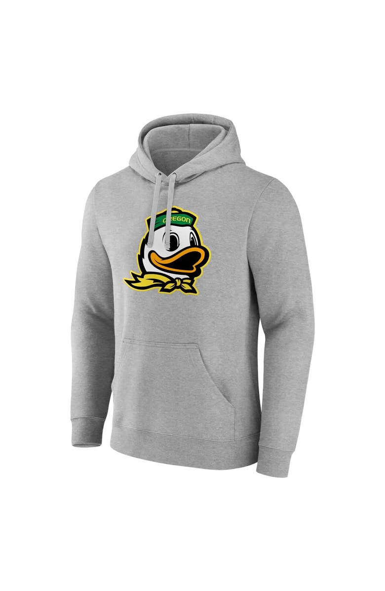 FANATICS Men's Fanatics  Gray Oregon Ducks Primary Logo Pullover Hoodie, Alternate, color, 