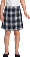Lands' End School Uniform Girls Plaid A Line Tab Skort Top of Knee
