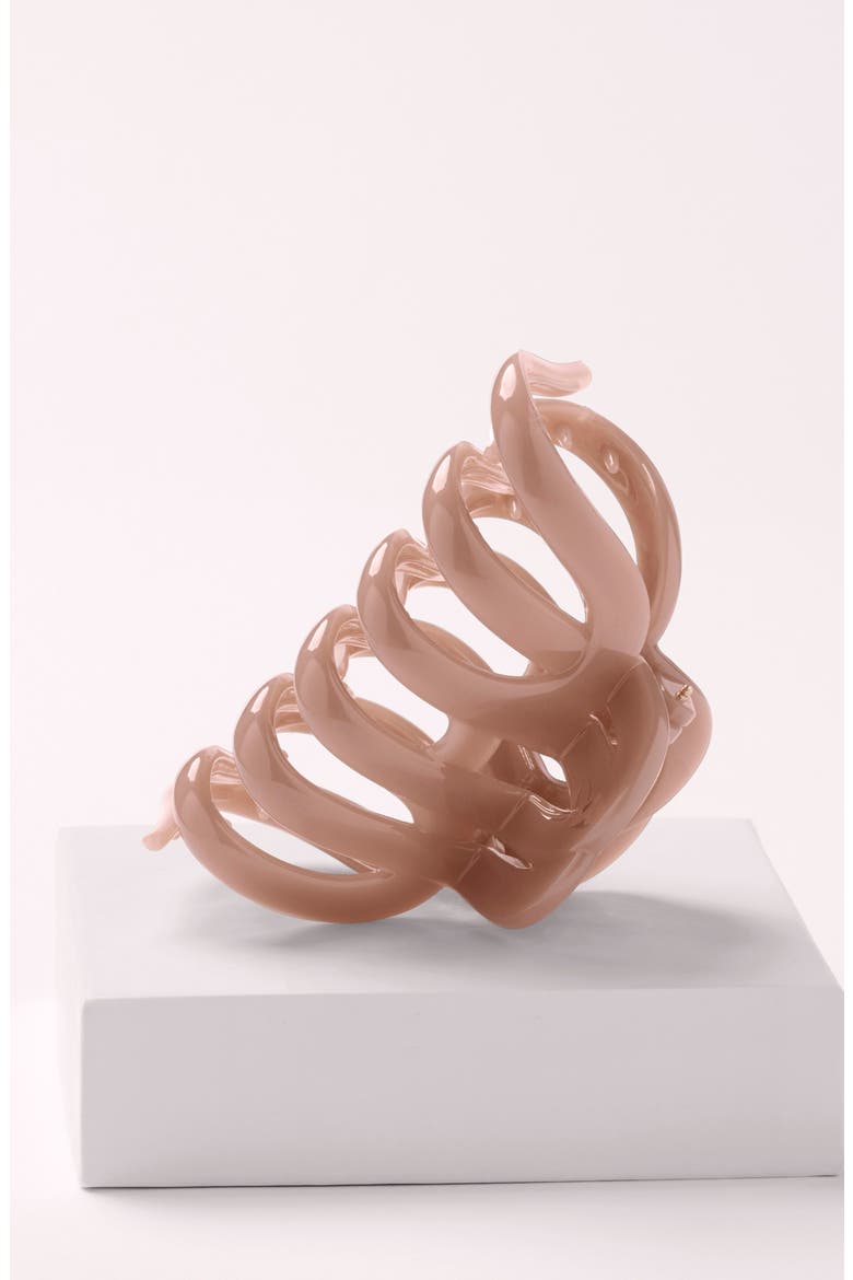 Sunday Latte Claw Clip, Alternate, color, NO COLOR