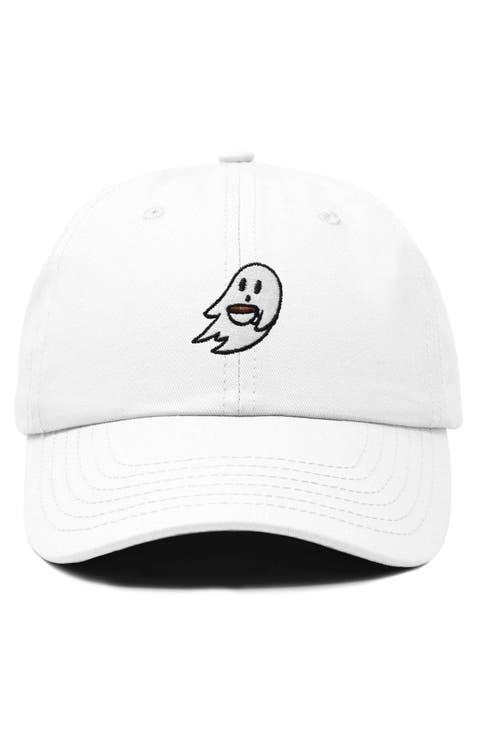 Coffee Ghost Embroidered Hat