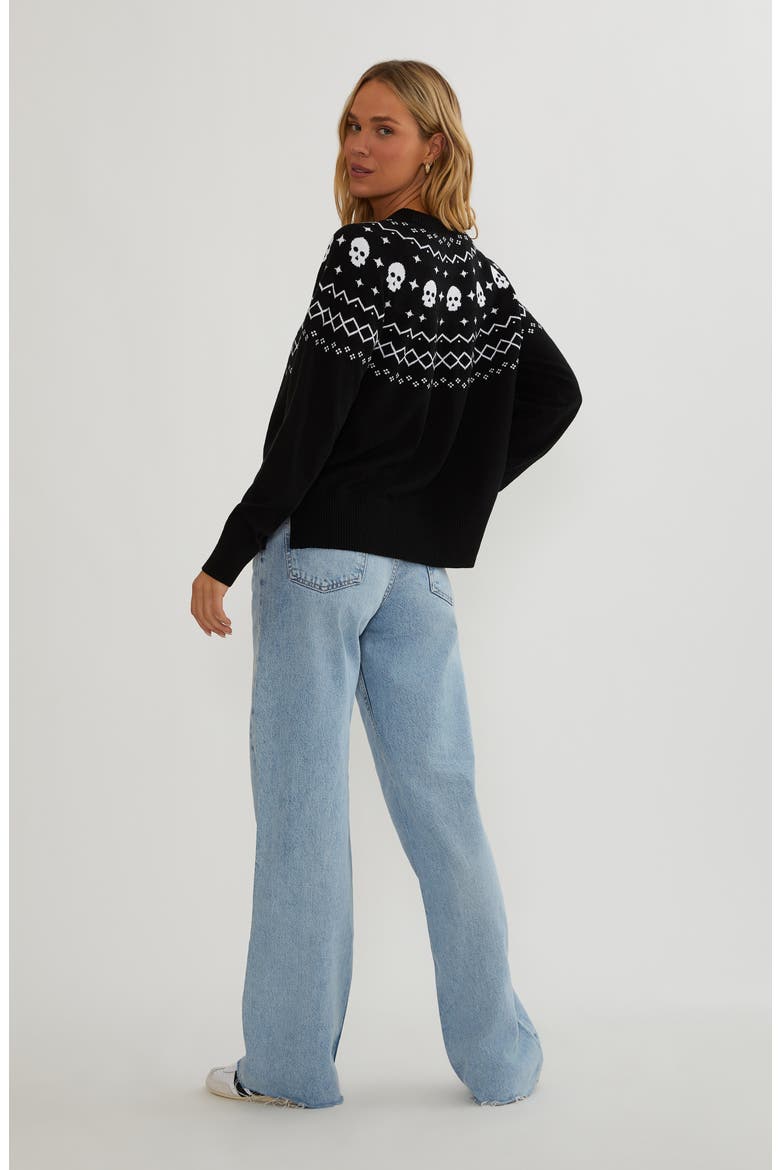 Elizabeth Fair Isle Sweater, Alternate, color, SHADOW FAIR ISLE