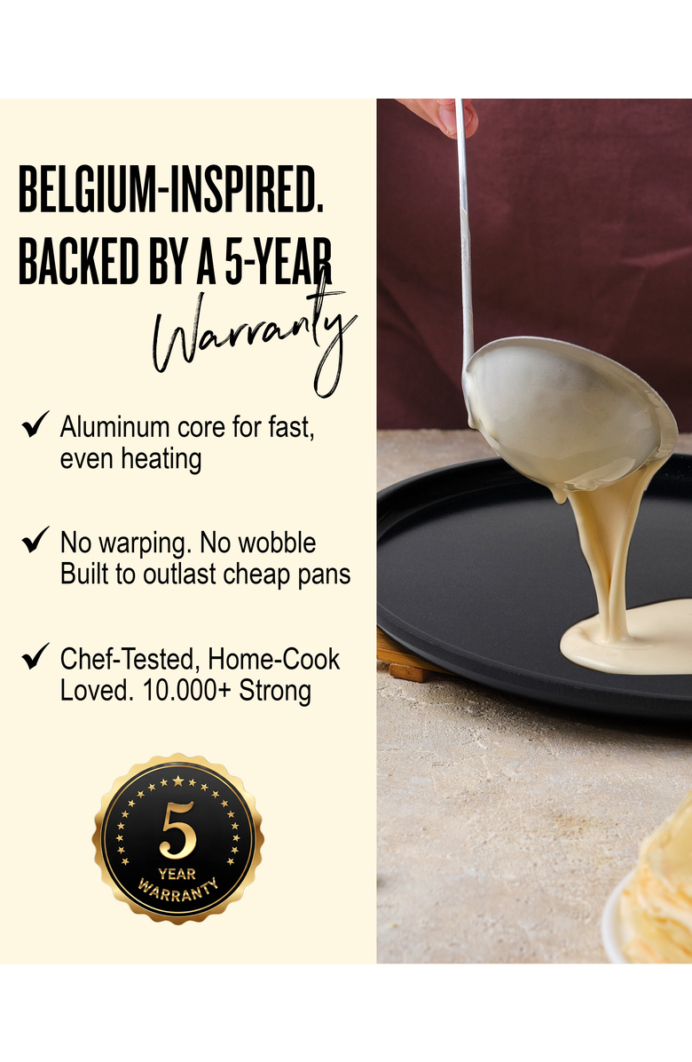 Alva Energy 11-inch Nonstick Pancake Griddle Pan, Alternate, color, Black