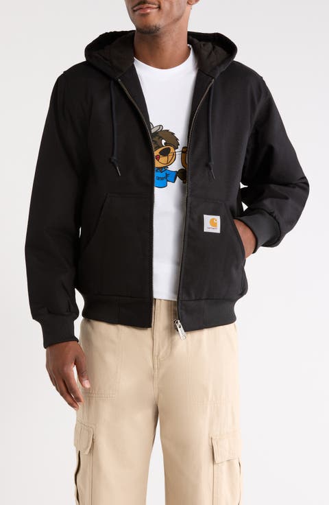 Active Canvas Hooded Jacket