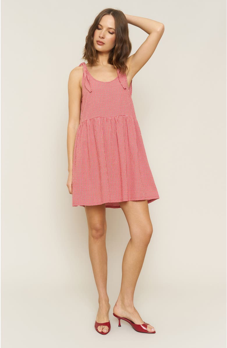 Whimsy + Row Kate Dress, Alternate, color, Red Gingham