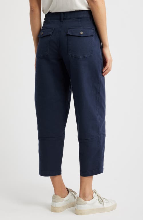 Caslonr Caslon(r) Crop Barrel Twill Pants In Navy Blazer