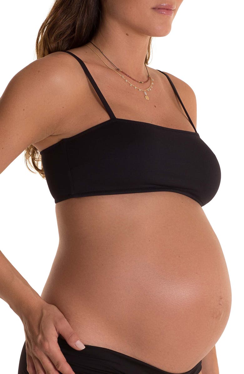 Pez D'Or Ana Bandeau Maternity Bikini Top, Main, color, 