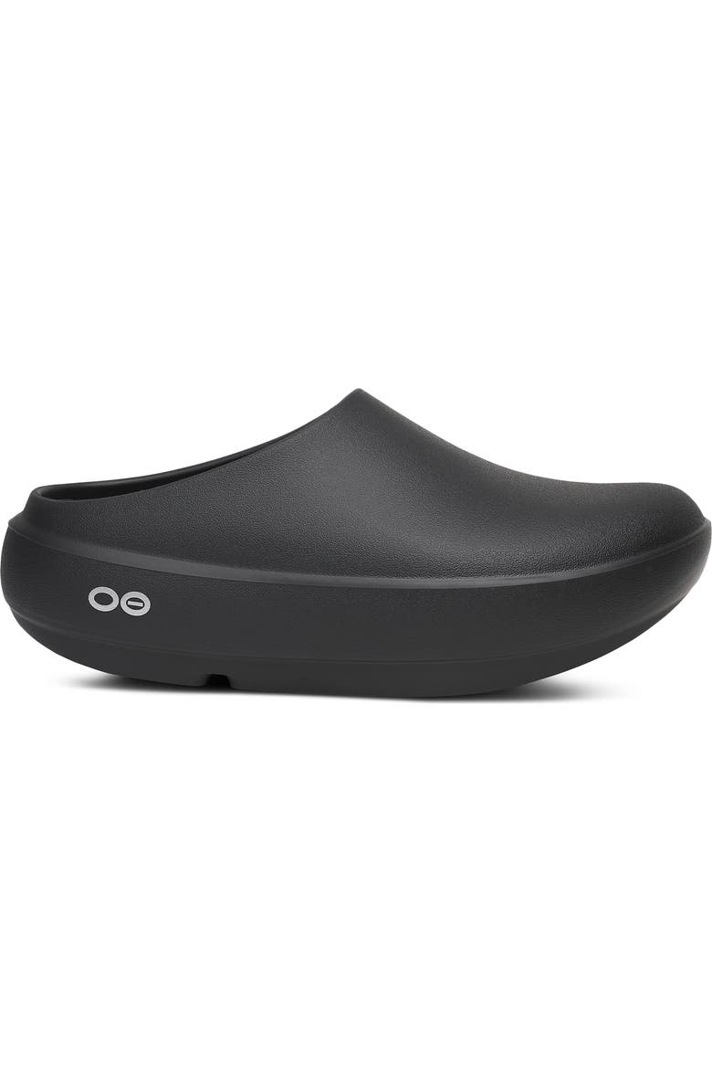 Oofos OOclog Clog, Alternate, color, Black