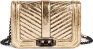Rebecca Minkoff Small Love Metallic Leather Crossbody Bag
