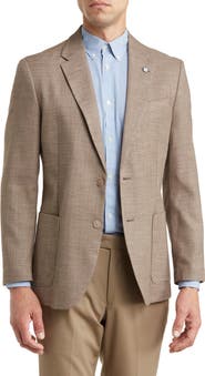 Nautica Jensen Taupe Structure Weave Sport Coat