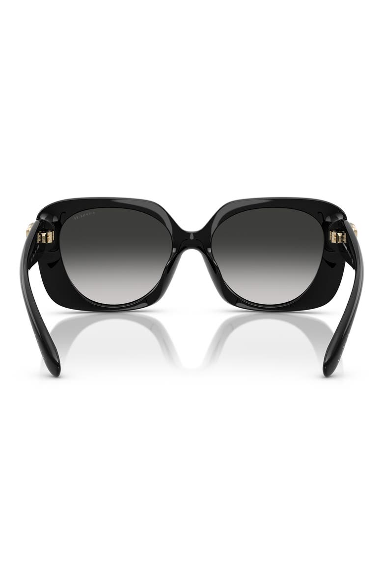 55mm Gradient Square Sunglasses, Alternate, color, BLACK / GREY GRADIENT