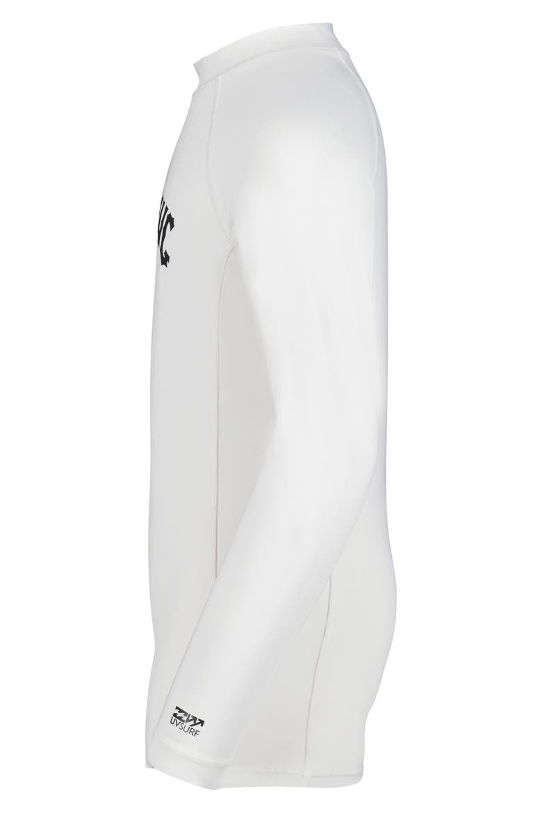 Kids' Arch Performance Long Sleeve Rashguard, Alternate, color, FOG GRAY