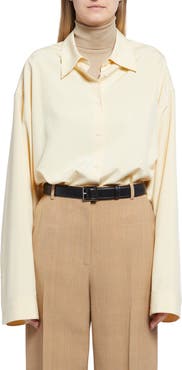 The Row Caroline Oversize Button-Up Shirt