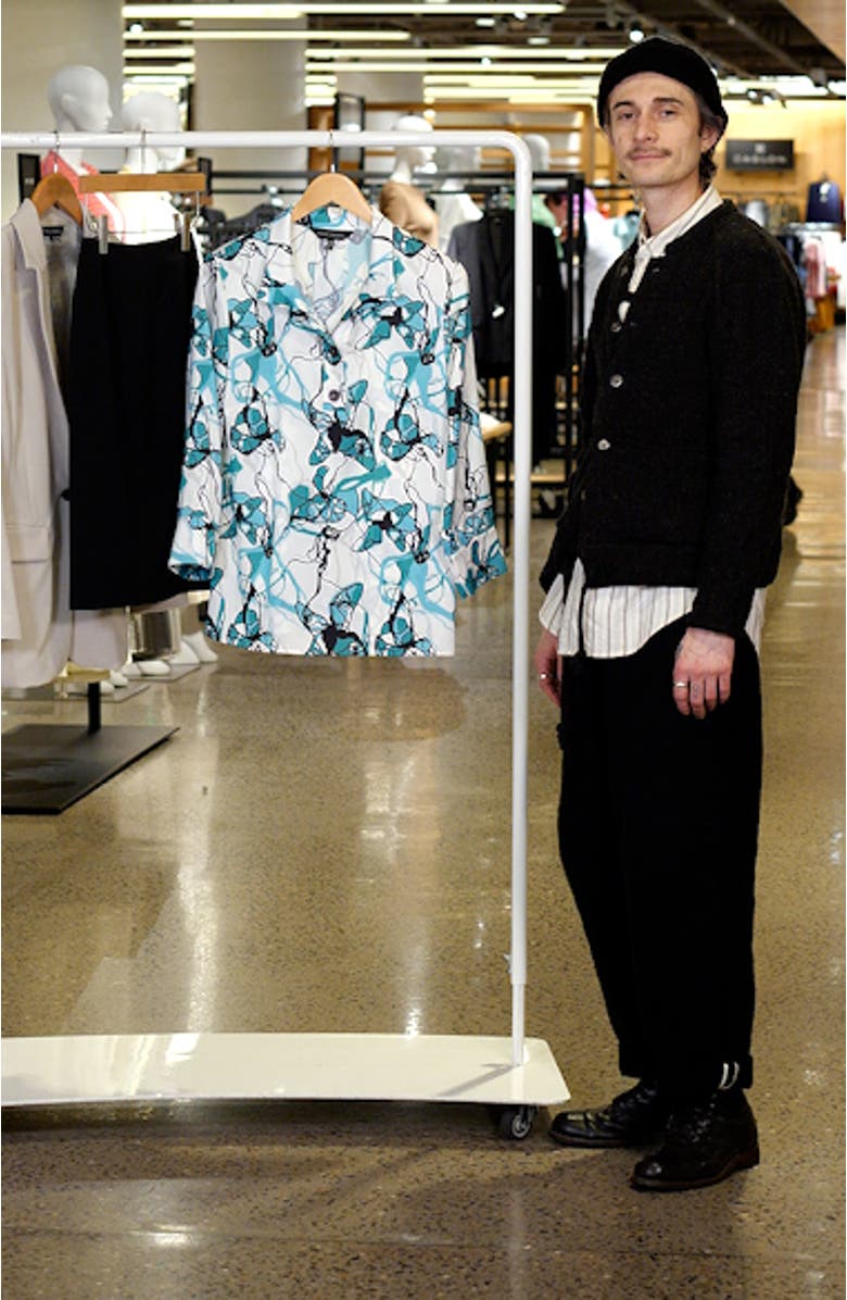 Abstract Print Button-Up Shirt, sales video thumbnail