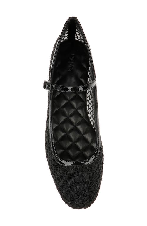 L Agence L'agence Grainne Mary Jane Flat In Black Mesh