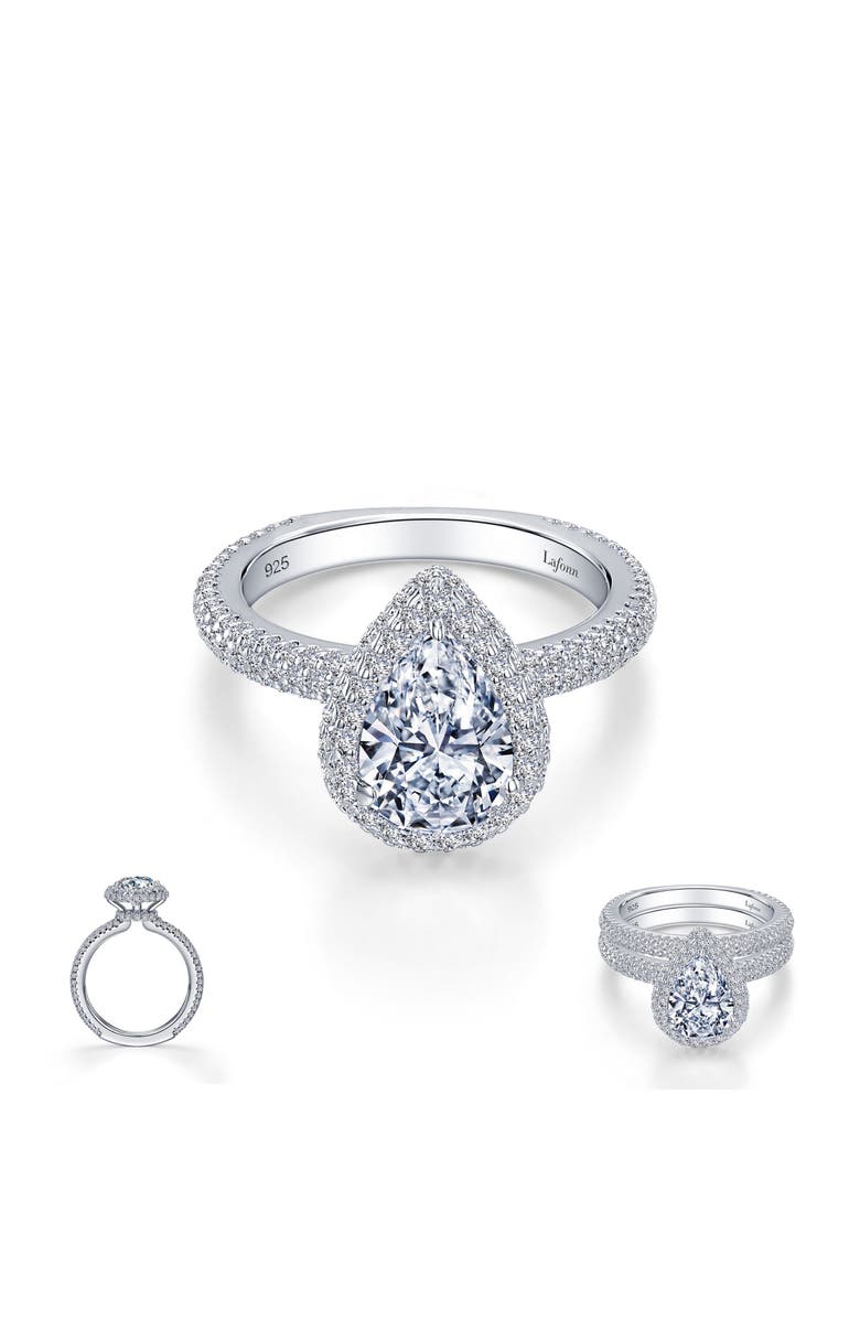 Lafonn Simulated Diamond Halo Ring, Alternate, color, 