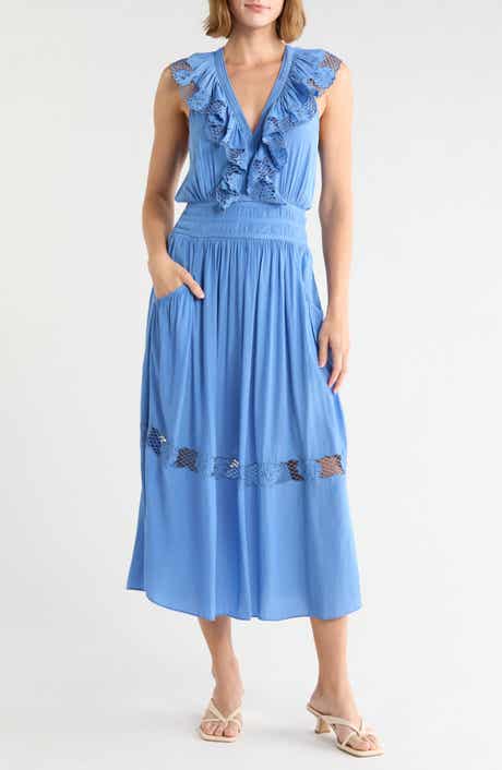 Laila Ruffle Smocked Waist Maxi Dress