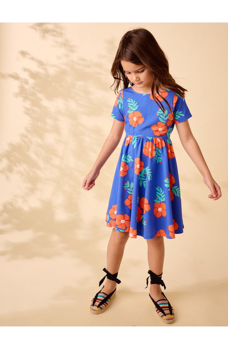 Tea Collection Twist Back Ballet Dress, Alternate, color, Rock Rose