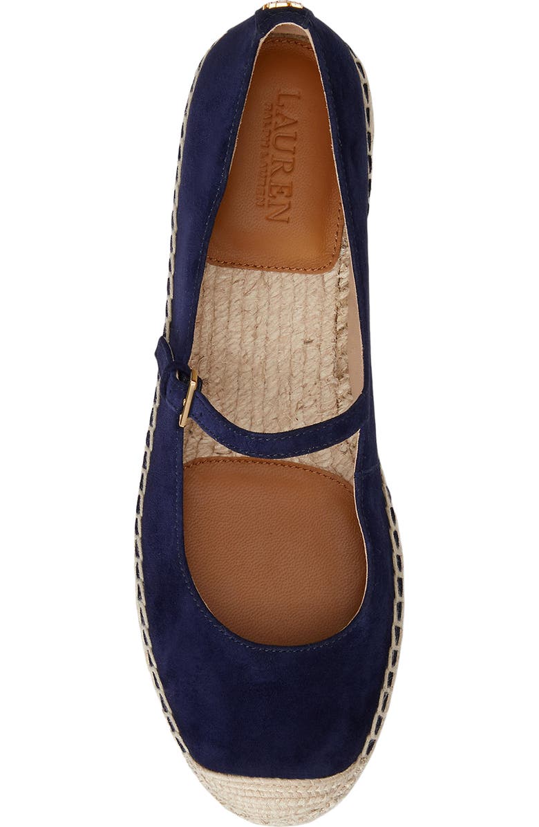 Ralph Lauren Luize Mary Jane Platform Espadrille, Alternate, color, Refined Navy