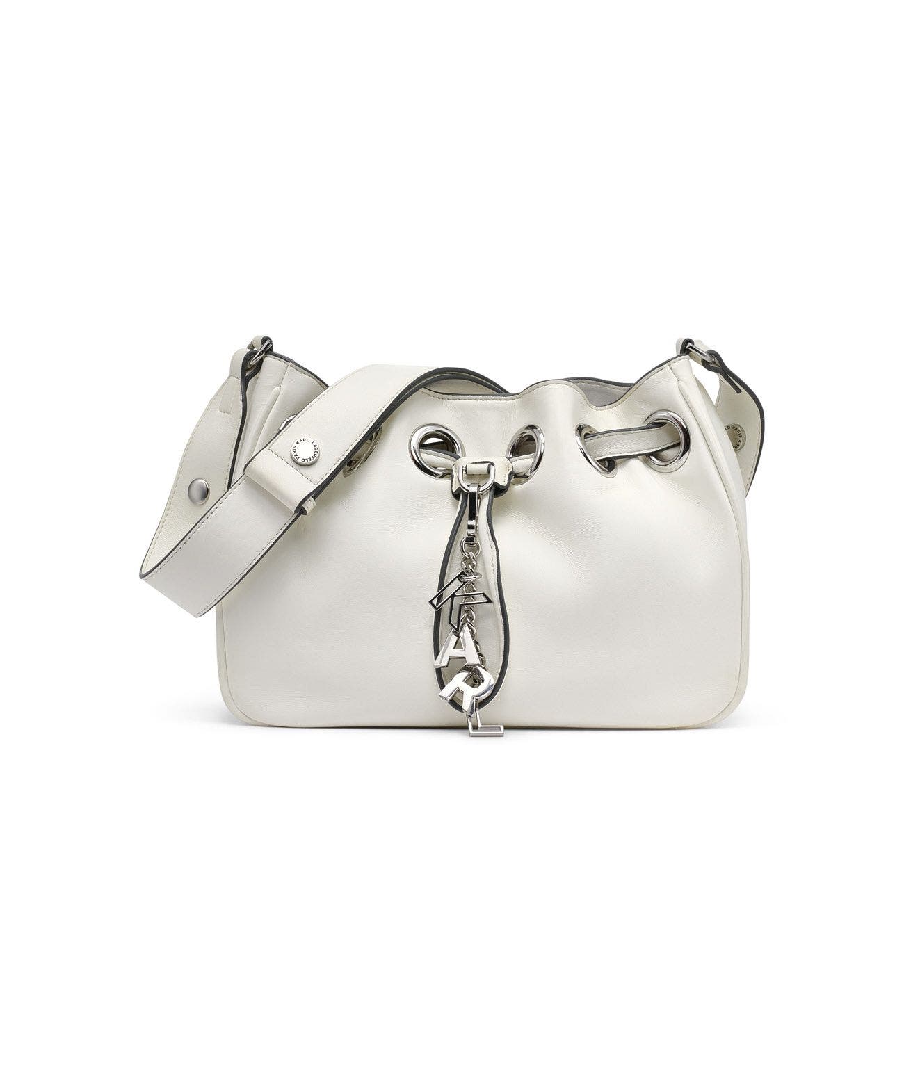 KARL LAGERFELD PARIS Desiree Crossbody, Main, color, Winter White