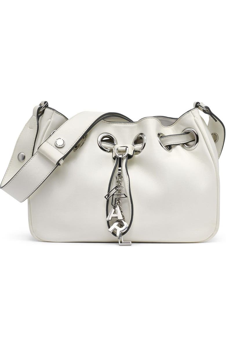 KARL LAGERFELD PARIS Desiree Crossbody, Main, color, Winter White
