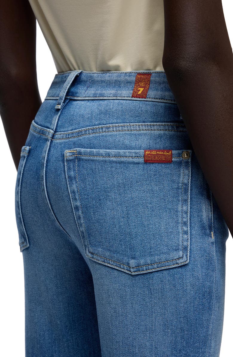 7 For All Mankind Crop Bootcut Jeans, Alternate, color, Coastline