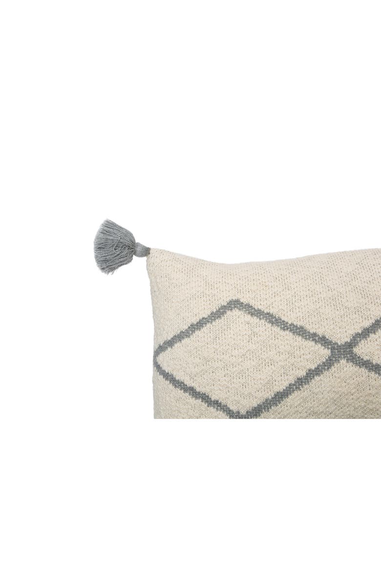 Lorena Canals Oasis Tassel Knit Accent Pillow, Alternate, color, Grey