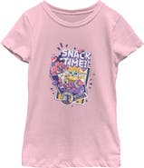 Star Wars: The Mandalorian and Grogu Girl's Star Wars The Mandalorian and Grogu The Child Happy Snack Time Graphic T-Shirt