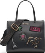 KARL LAGERFELD PARIS Maybelle Pins+Rhinestones Satchel