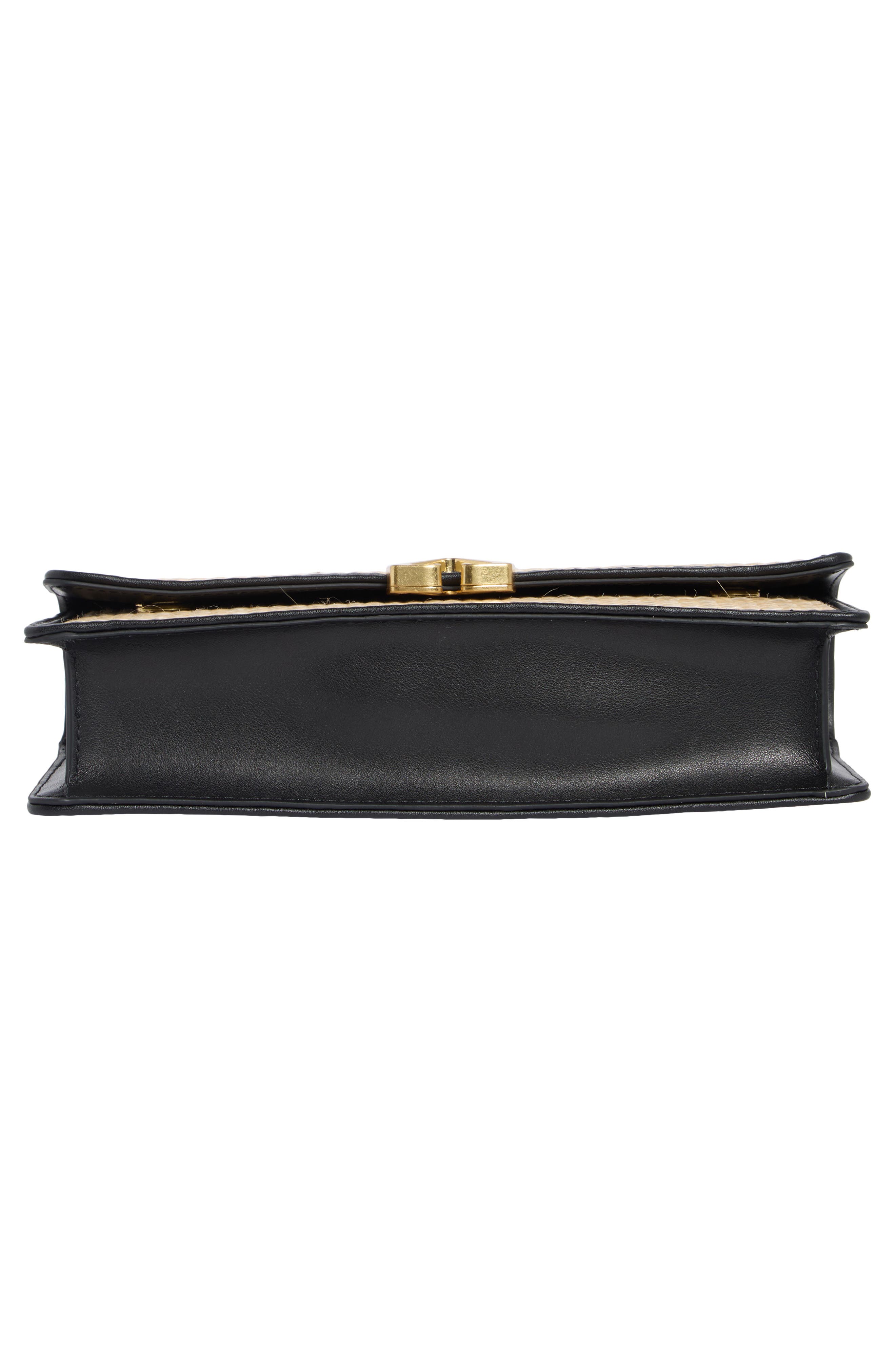 Off-White Jitney Straw East/West Top Handle Bag, Alternate, color, Natural