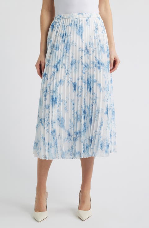 Pleated Midi Skirt