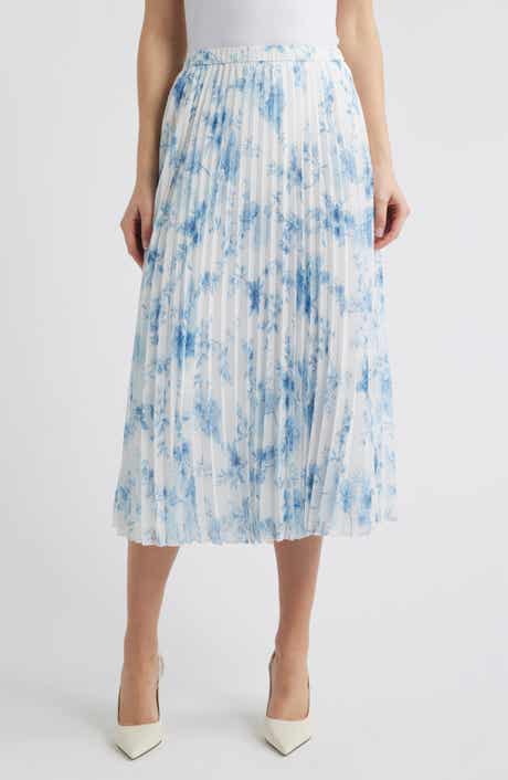 Anne Klein Pleated Midi Skirt