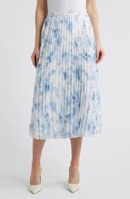 Anne Klein Pleated Midi Skirt