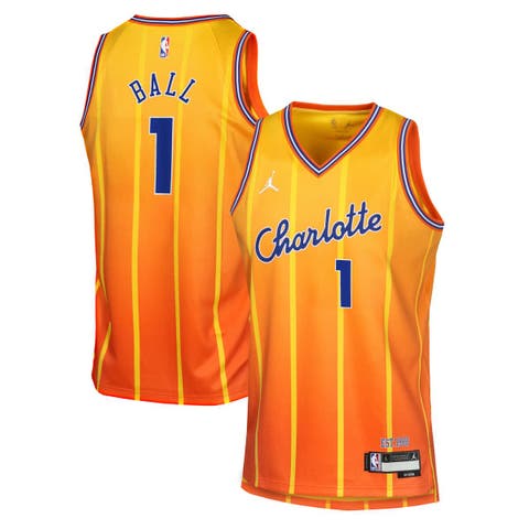 Youth Nike LaMelo Ball Orange Charlotte Hornets 2025/26 City Edition Swingman Jersey