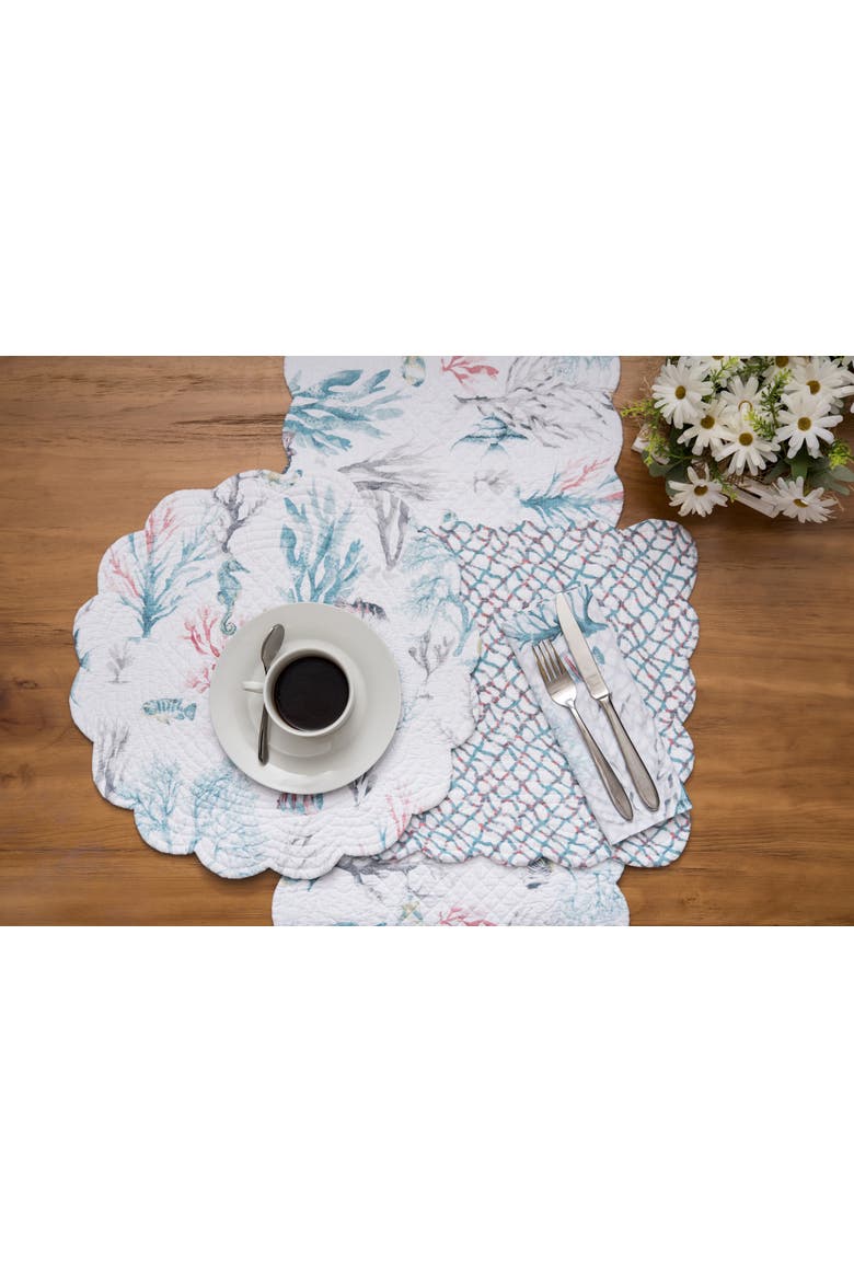 St.Vincent Cloth Napkins Set of 6, Alternate, color, Blue