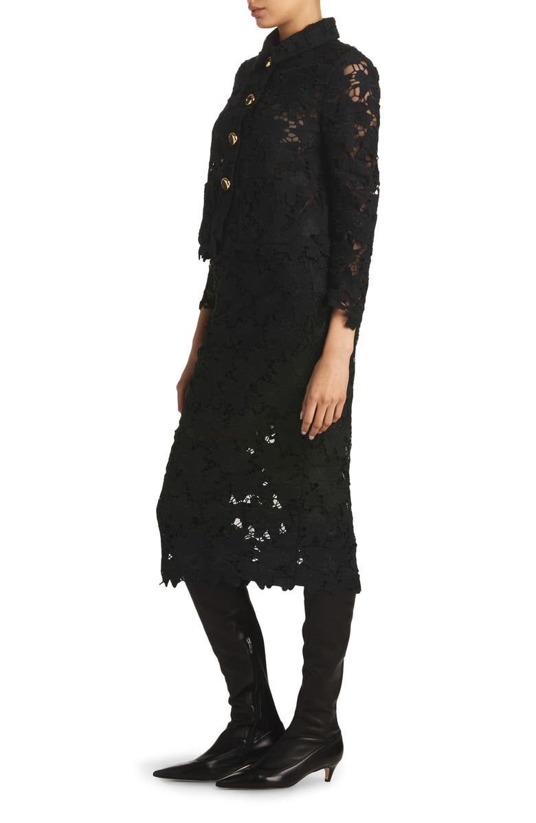 ST. JOHN Floral Guipure Lace Jacket, Alternate, color, 